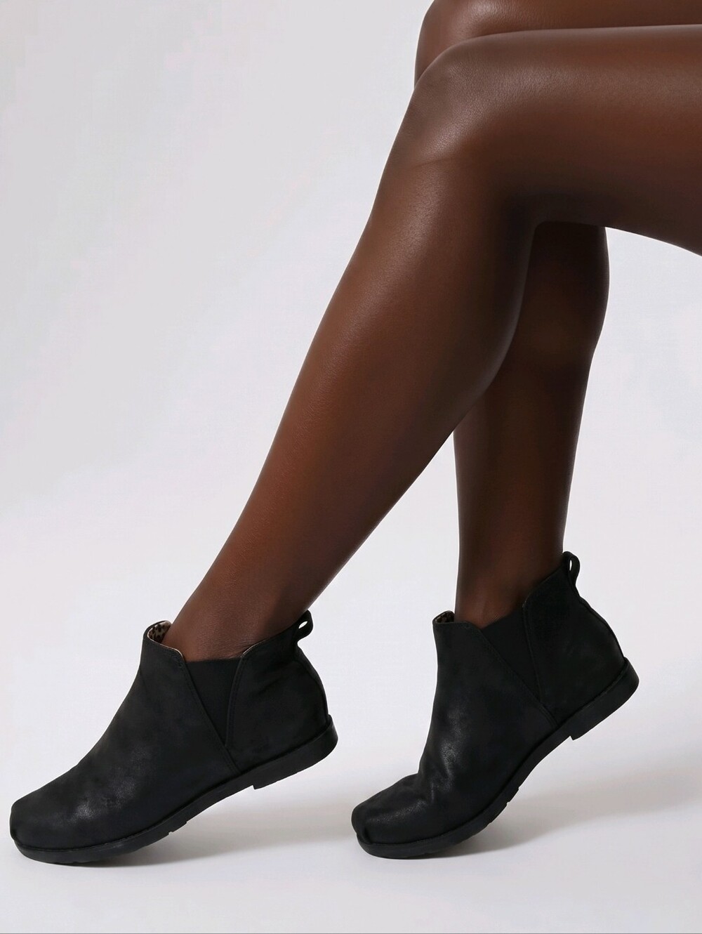 BOBS from Skechers Black Ankle Booties